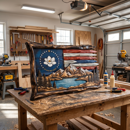 Wooden Flags