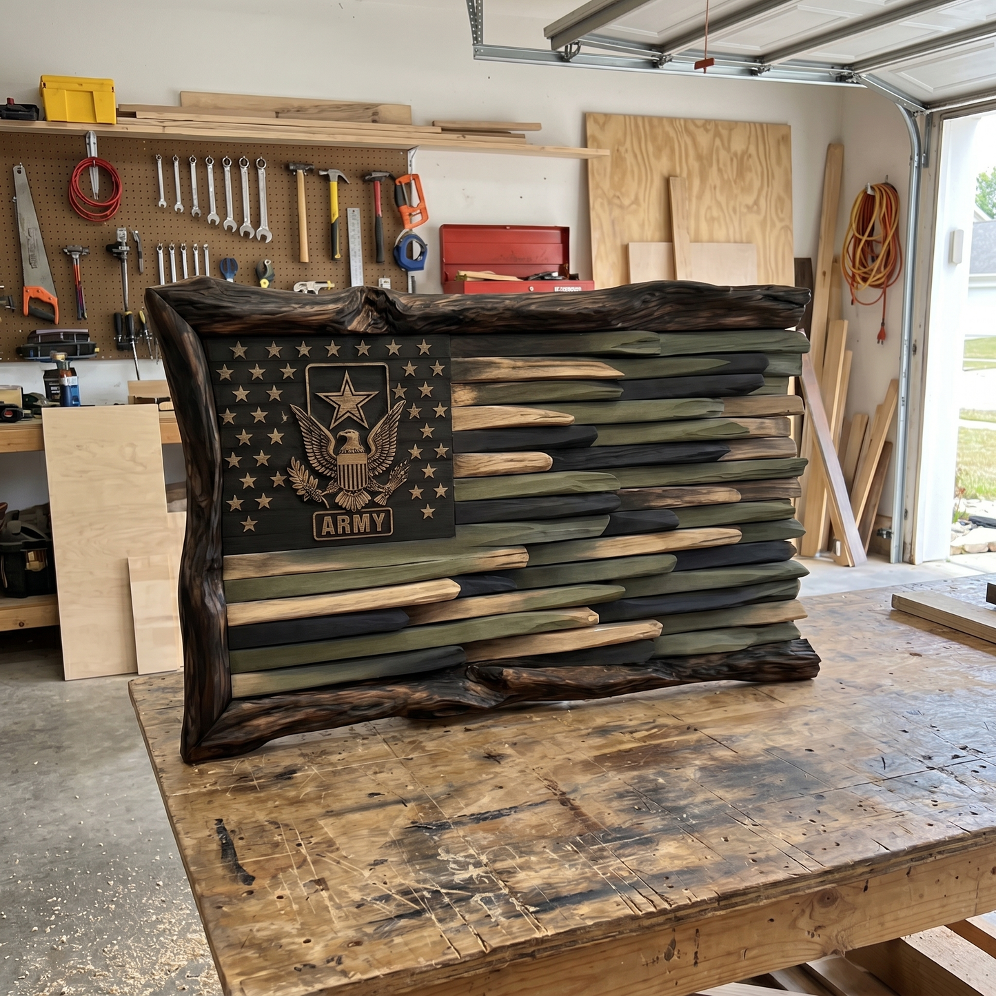 Wooden Flags